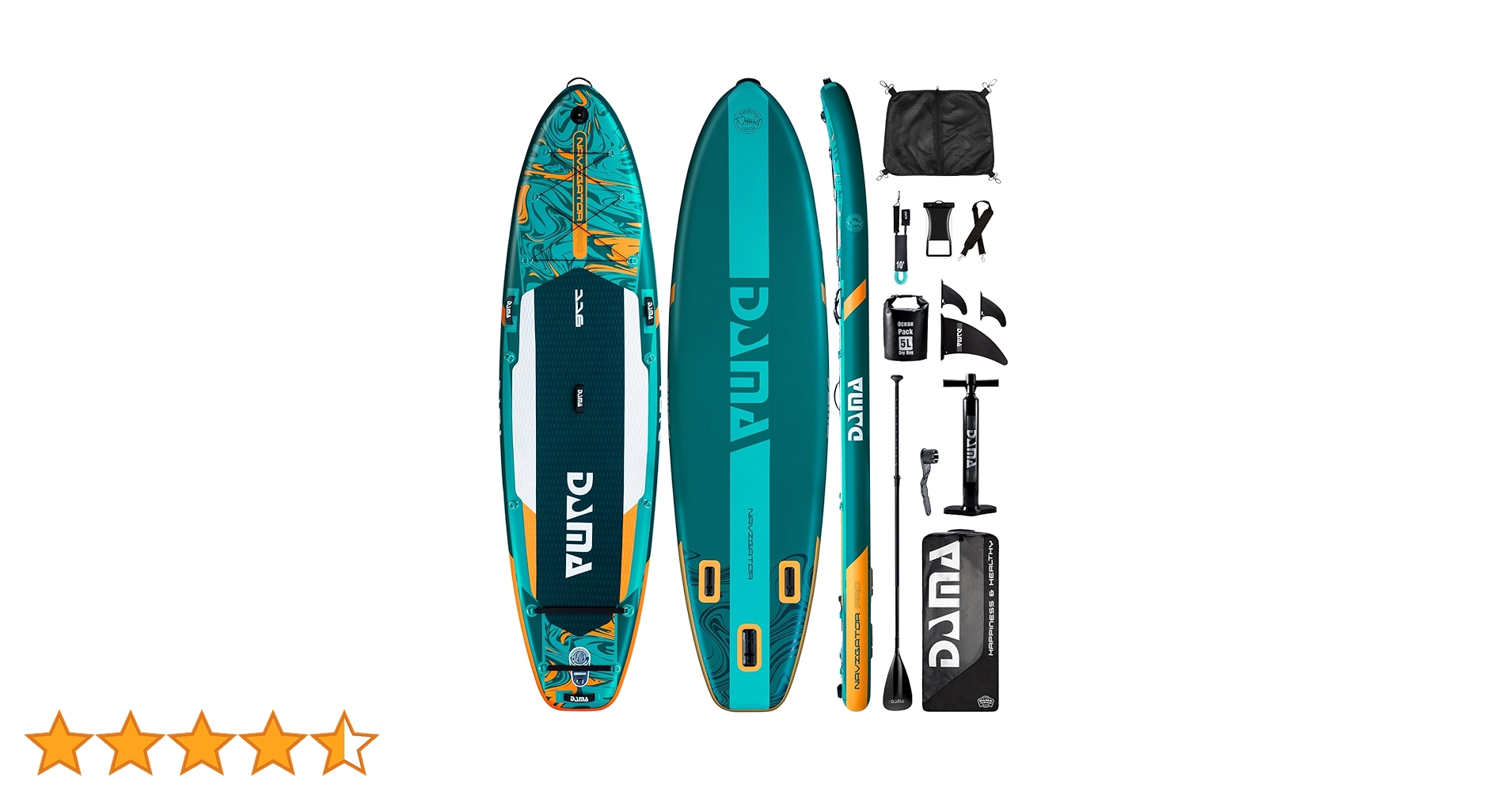 DAMA エクストラワイド インフレータブル サップ ボード　電動ポンプ付き Amazon | DAMA (ダマ) 空気注入式 SUP 35 ワイドスタンドアップ